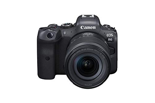 Canon EOS R6 Cámara sin espejo de marco completo + kit de lentes RF24-105mm F4-7.1 is STM, negro (4082C022)