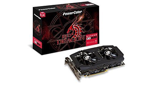 PowerColor AMD Radeon RED DRAGON RX 580 8GB GDDR5 1 x DL DVI-D / 1 x HDMI / 3 x Tarjeta gráfica DisplayPort (AXRX 580 8GBD5-3DHDV2/OC)