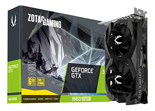 ZOTAC Gaming GeForce GTX 1660 Super 6GB GDDR6 Tarjeta gráfica para juegos de 192 bits, súper compacta, ZT-T16620F-10L