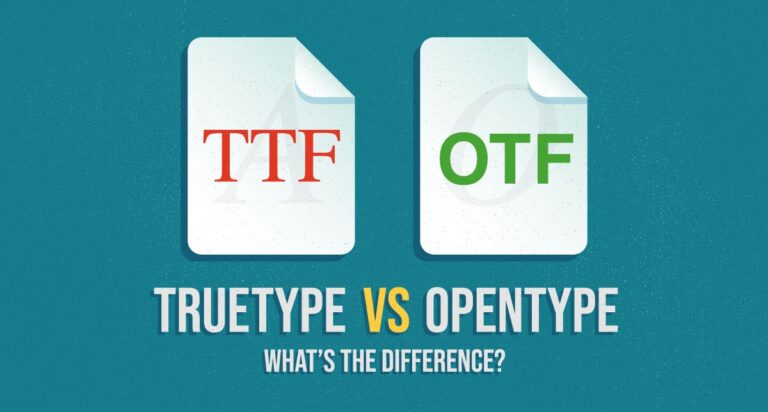 TrueType vs OpenType – ¿Cuál es la diferencia?